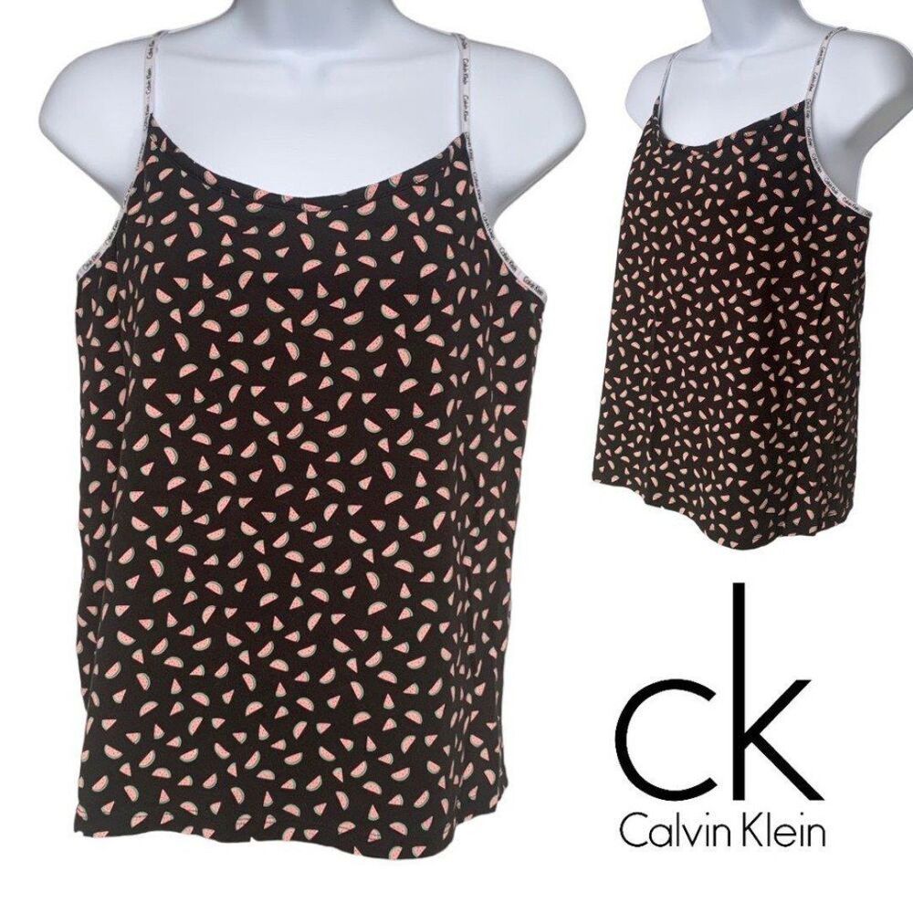 Calvin Klein Women's Watermelon Print Cami Sleepwear Size Large